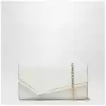 Jimmy Choo Emmie Pouch With Light Gold Micro-Glitter