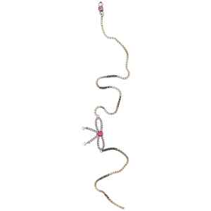 Dsquared2 Bow Crystal Long Earrings