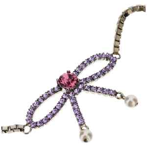 Dsquared2 Bow Crystal Long Earrings