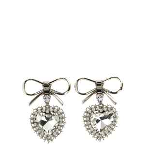 Alessandra Rich Metal Bow Earrings
