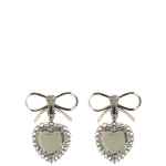 Alessandra Rich Metal Bow Earrings