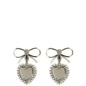 Alessandra Rich Metal Bow Earrings