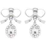 Alessandra Rich Metal Bow Earrings