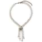 Alessandra Rich Bow Crystals Necklace