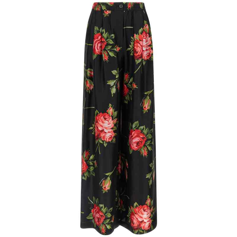Dolce & Gabbana Bouquet Rose Pants