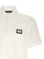 Dolce & Gabbana Logo Plate Polo Shirt