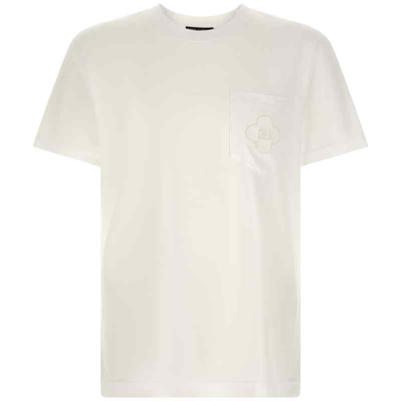 Dolce & Gabbana Openwork Logo T-shirt