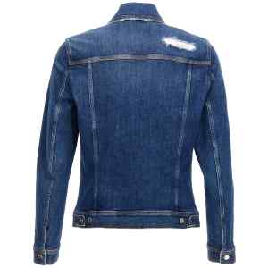 Dolce & Gabbana Denim Jacket With Used Effect