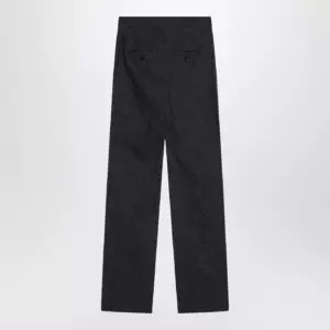 Max Mara Midnight blue trousers in cotton denim effect