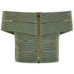 Balmain Off-the-shoulder Crop Top