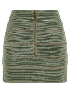 Balmain V-shaped Waist Skirt