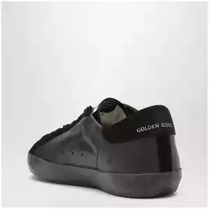 Golden Goose Black Super-Star sneakers in leather and suede