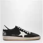 Golden Goose Dark blue/white Ball Star sneakers in suede and leather