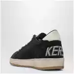 Golden Goose Dark blue/white Ball Star sneakers in suede and leather