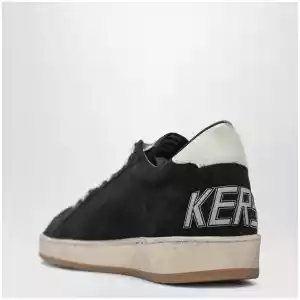 Golden Goose Dark blue/white Ball Star sneakers in suede and leather