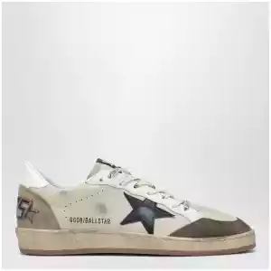 Golden Goose Cream/white/marble/blue Ball Star sneakers