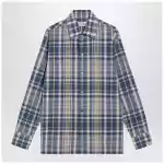Golden Goose Indigo blue checked shirt