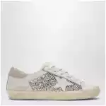 Golden Goose White/platinum glitter Super-Star sneakers