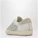 Golden Goose White/platinum glitter Super-Star sneakers
