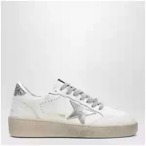 Golden Goose White/silver/platinum glitter Ball Star sneakers