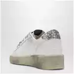 Golden Goose White/silver/platinum glitter Ball Star sneakers