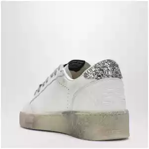Golden Goose White/silver/platinum glitter Ball Star sneakers