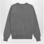 Ami Paris Grey wool Ami de Coeur sweater