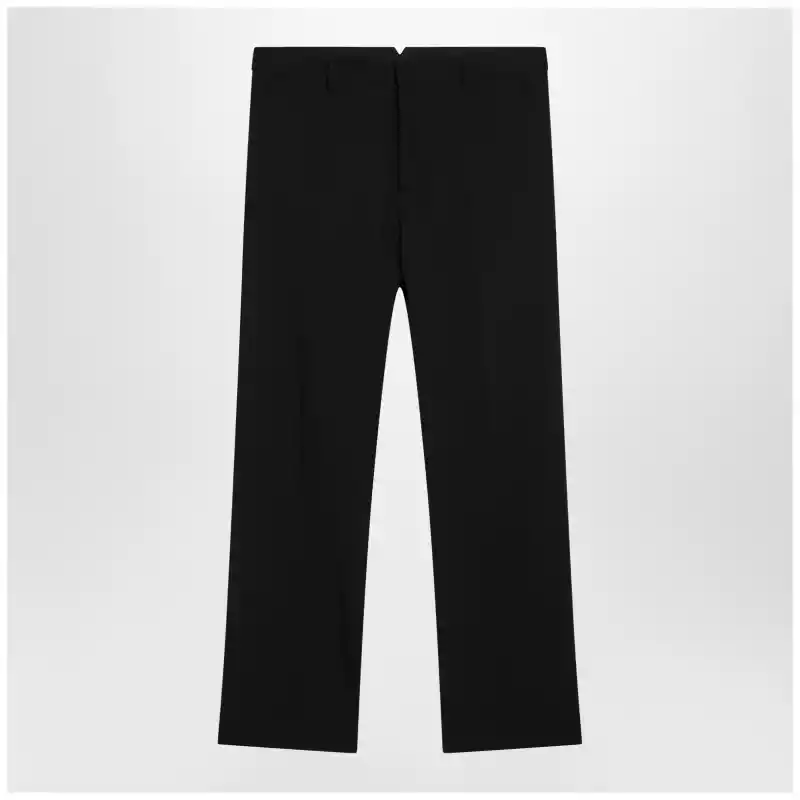 Ami Paris Black trousers in wool gabardine