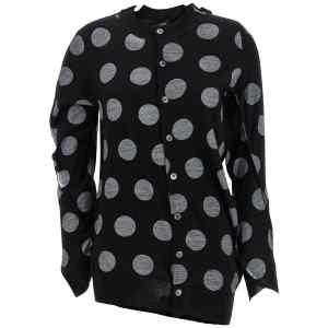 Junya Watanabe Polka Dot Maxi Cardigan