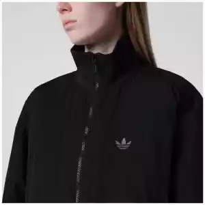 adidas Originals Oversize Nylon oversized bomber jacket in black nylon