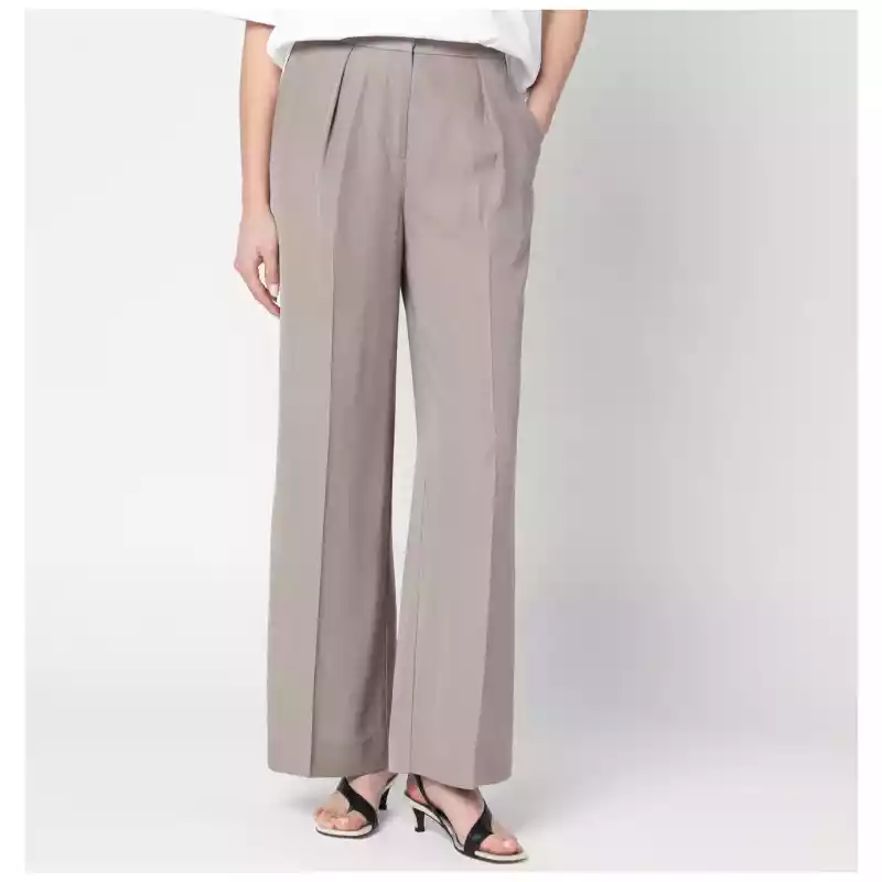 K20K207641VI_P_CALVK-PA0.a-1 Calvin Klein Ash grey trousers in linen blend