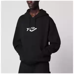 adidas Y-3 Y-3 French Terry hoodie in black with Liquid logo