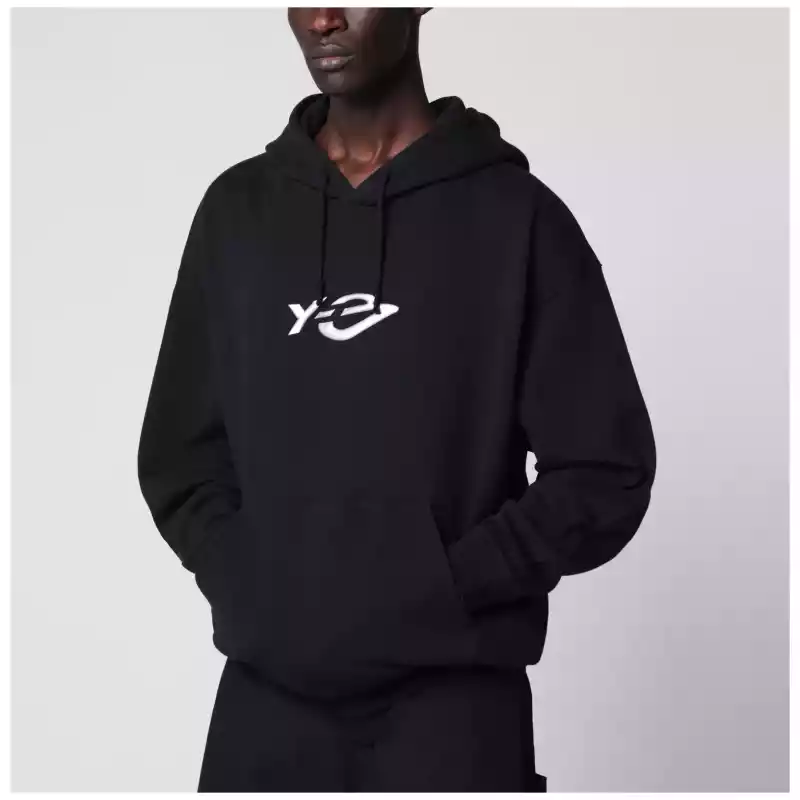 adidas Y-3 Y-3 French Terry hoodie in black with Liquid logo