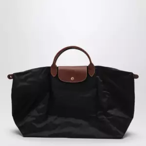 Longchamp Travel bag Black Le Pliage Original S