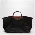 Longchamp Black Travel bag Le Pliage Original L