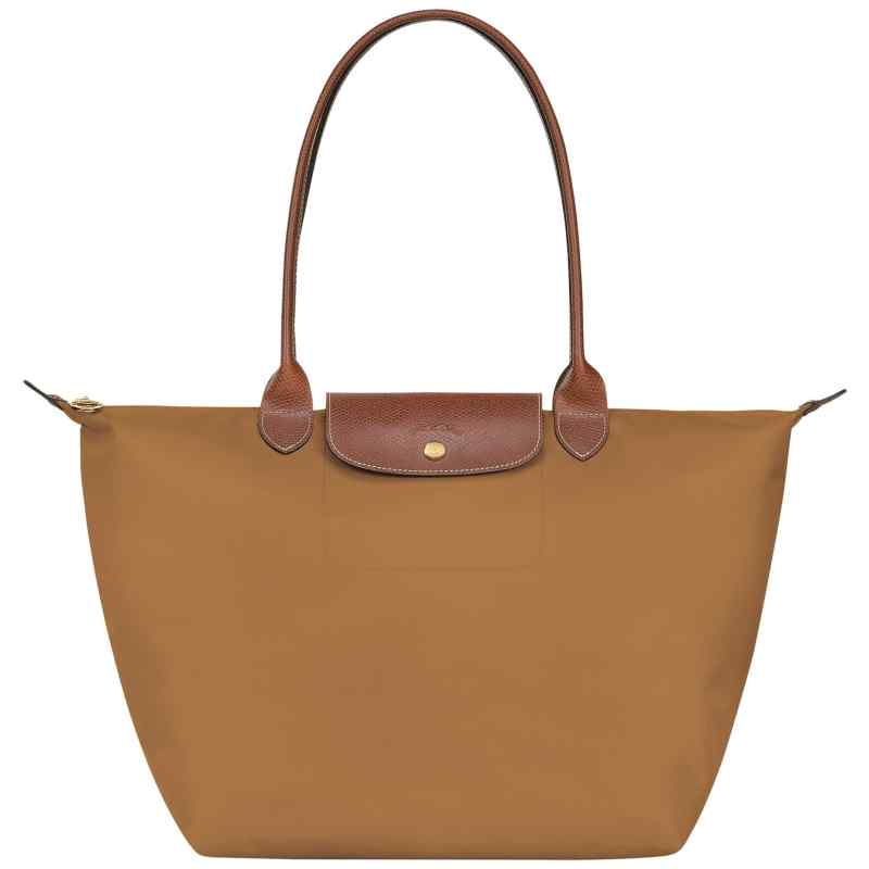 Longchamp Chamois coloured Le Pliage Original L bag