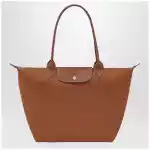 Longchamp Cognac Le Pliage Original L bag