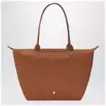 Longchamp Cognac Le Pliage Original L bag