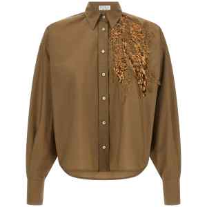 Brunello Cucinelli Dazzling Seabed Embroidery Shirt