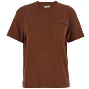 Brunello Cucinelli Shiny Tab T-shirt