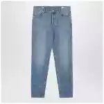 Brunello Cucinelli Traditional-fit five-pocket jeans in light blue denim