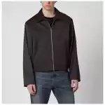 Our Legacy Grape-colored Formflex fabric zip-up jacket