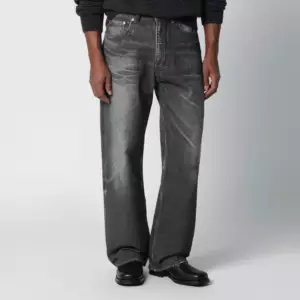 Our Legacy Black jeans with Aurora print