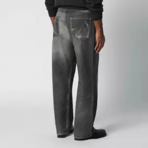Our Legacy Black jeans with Aurora print