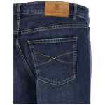 Brunello Cucinelli Logo Embroidery Stretch Jeans