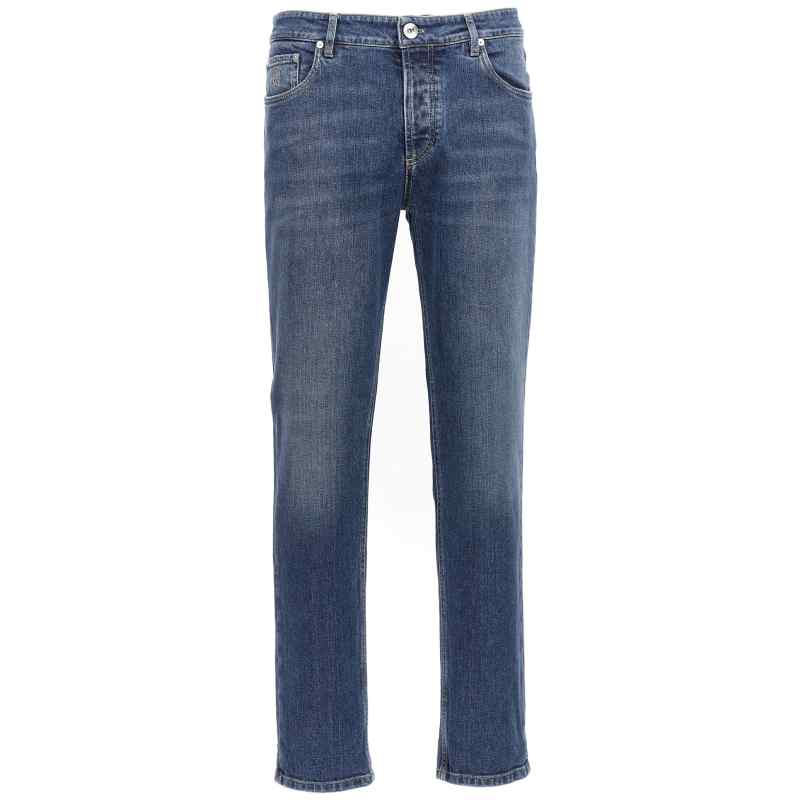 M283PD3210C1471_01_M_2024-03-29T08-38-45.26Z Brunello Cucinelli Logo Embroidery Stretch Jeans