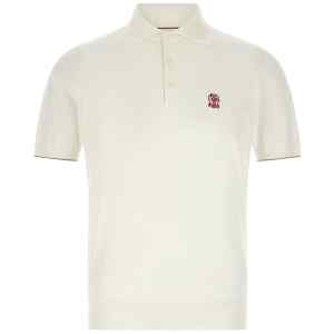 Brunello Cucinelli Logo Embroidery Polo Shirt