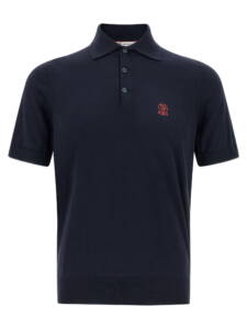 Brunello Cucinelli Logo Embroidery Polo Shirt