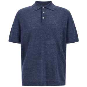 Brunello Cucinelli Linen Cotton Polo Shirt