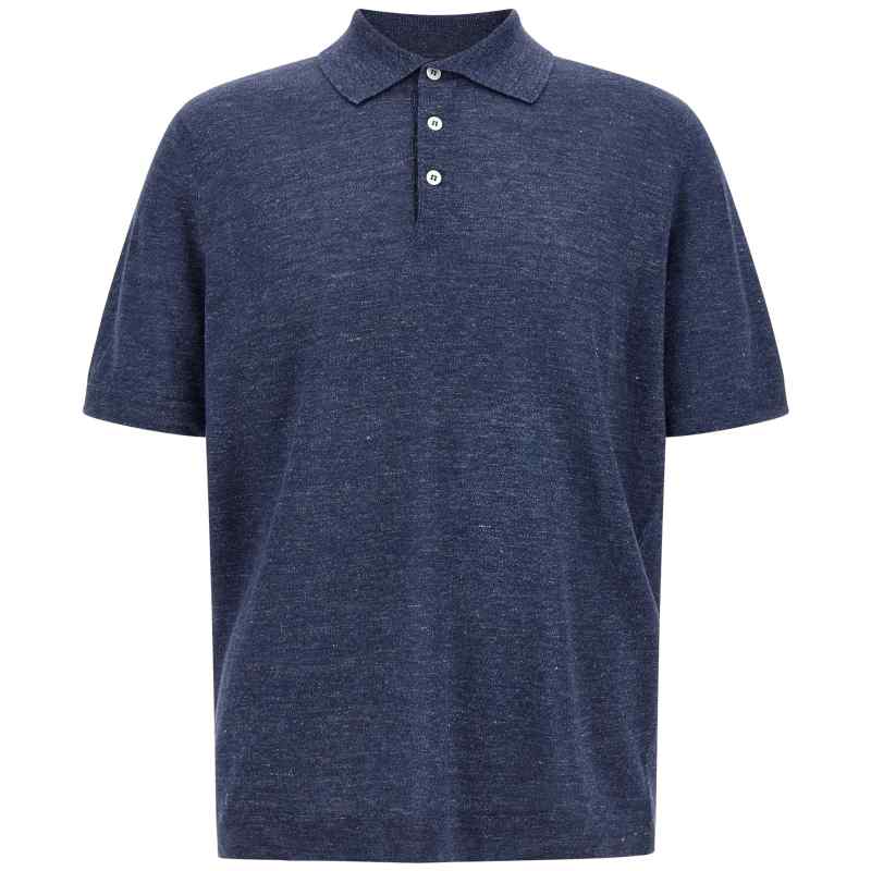 Brunello Cucinelli Linen Cotton Polo Shirt
